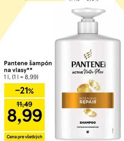 Pantene šampón na vlasy 1l