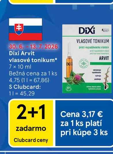 Dixi Arvit vlasové tonikum 7 x 10 ml 