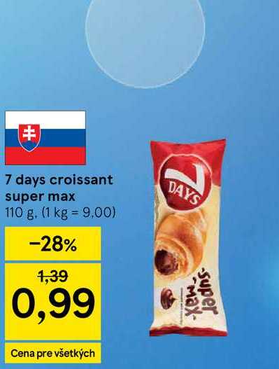 7 days croissant super max 110 g