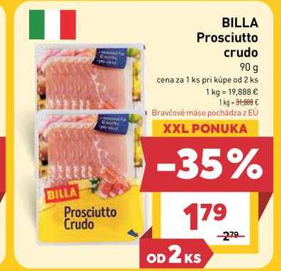 BILLA Prosciutto crudo 90 g