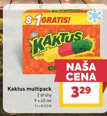 Kaktus multipack 2 druhy 9 x 45 ml