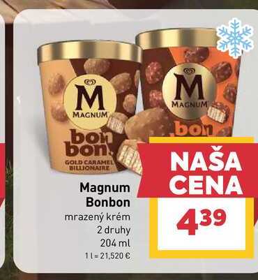 Magnum Bonbon mrazený krém 2 druhy 204 ml