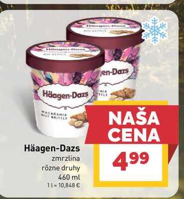 Häagen-Dazs zmrzlina rôzne druhy 460 ml