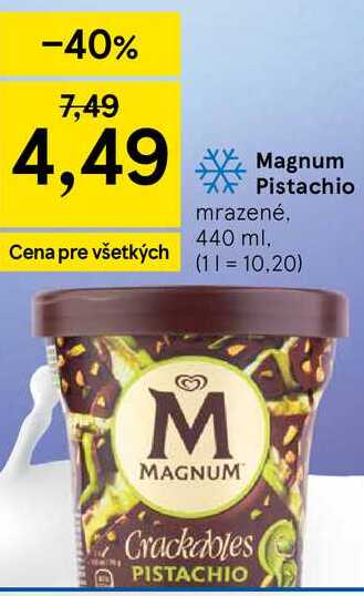 Magnum Pistachio mrazené, 440 ml