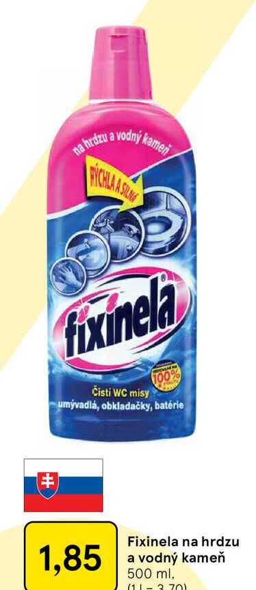 Fixinela na hrdzu a vodný kameň 500 ml