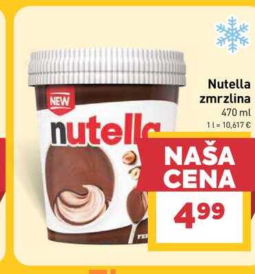 Nutella zmrzlina 470 ml