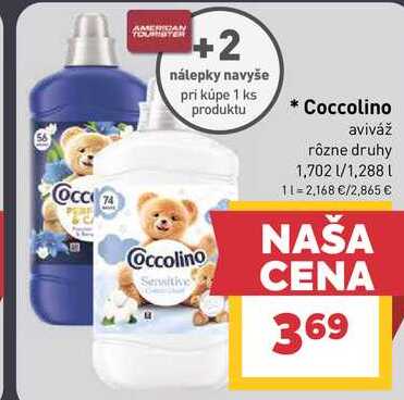 Coccolino aviváž rôzne druhy 1,702l/1,288l