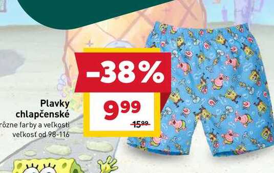 Plavky chlapčenské rôzne farby a veľkosti veľkosť od 98-116