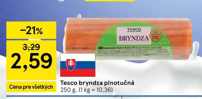 Tesco bryndza plnotučná 250 g