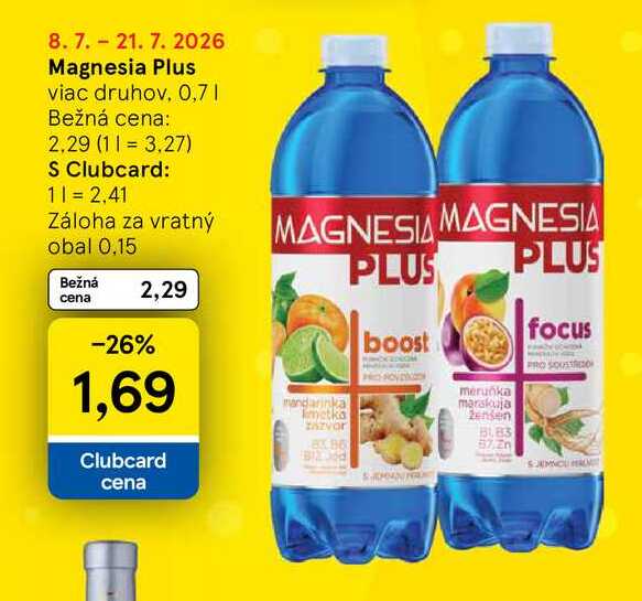 Magnesia Plus viac druhov, 0,7l