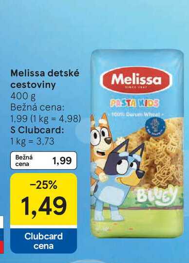 Melissa detské cestoviny 400 g