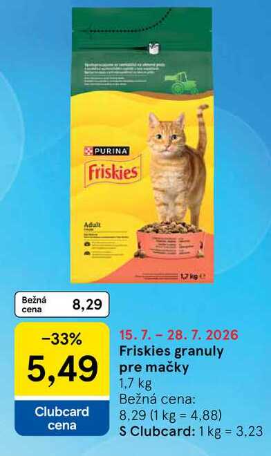 Friskies granuly pre mačky 1,7 kg