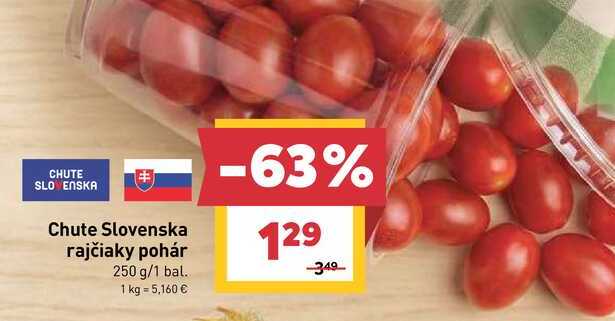 Chute Slovenska rajčiaky pohár 250 g/1 bal. 