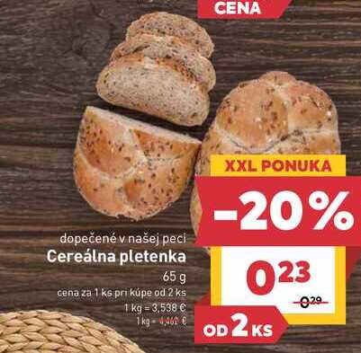 Cereálna pletenka 65 g 