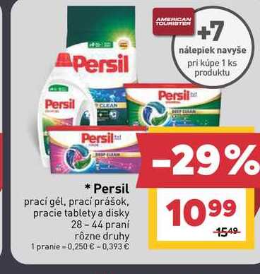 Persil prací gél, prací prášok, pracie tablety a disky 28-44 praní