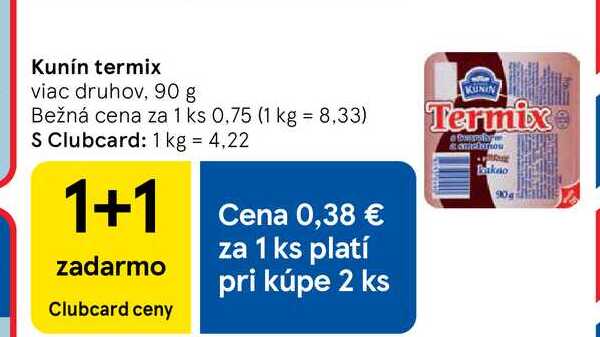 Kunín termix viac druhov, 90 g