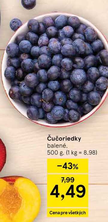 Čučoriedky 500g