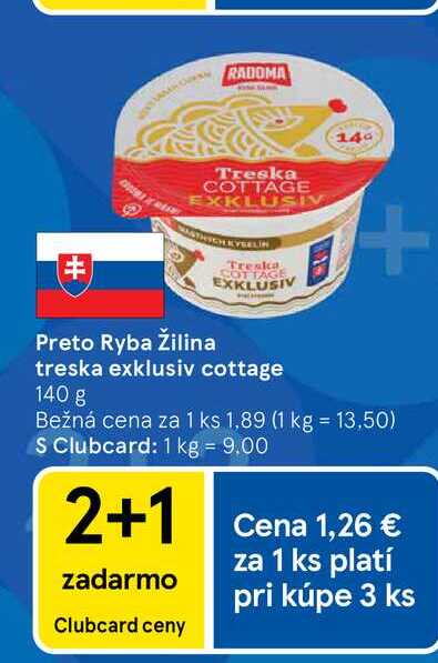 Preto Ryba Žilina treska exklusiv cottage 140 g 