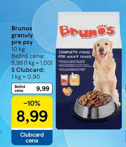 Brunos granuly pre psy 10 kg