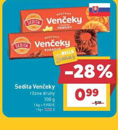 Sedita Venčeky rôzne druhy 100 g