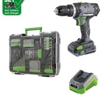 LUX-TOOLS 1 POWERSYSTEM AKU VŔTACÍ SKRUTKOVAČ A-BS-20 SET + 78DIELNA SADA PRÍSL.