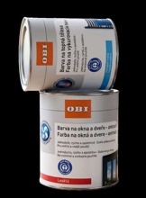 OBI FARBA NA OKNÁ A DVERE 0,75L