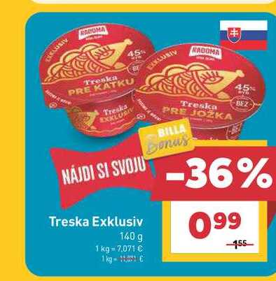 Treska Exklusiv 140 g 