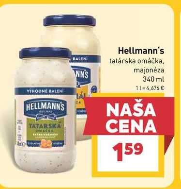 Hellmann's Tatárska omáčka 340 ml