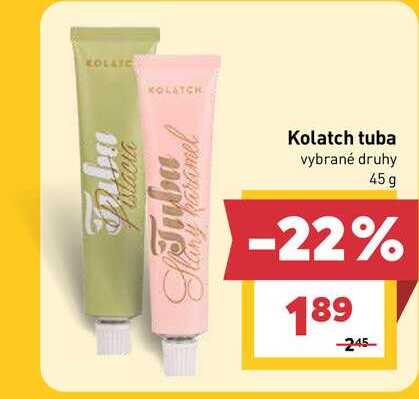 Macia Kolatch tuba vybrané druhy 45g