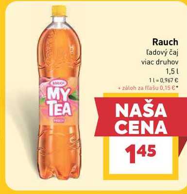 Rauch Ľadový čaj viac druhov 1,5l