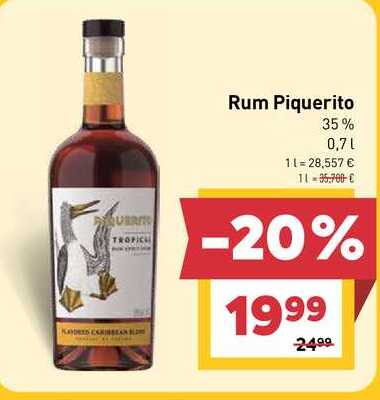 Rum Piquerito 35% 0,7l v akcii