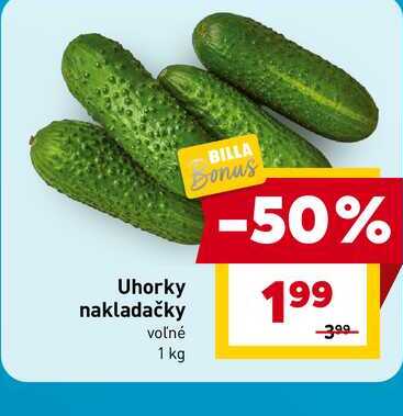 Uhorky nakladačky voľné 1 kg