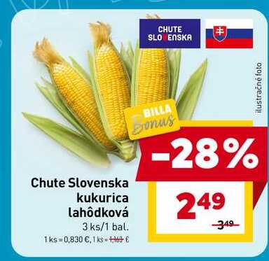 Chute Slovenska kukurica lahôdková 3 ks/1 bal. 