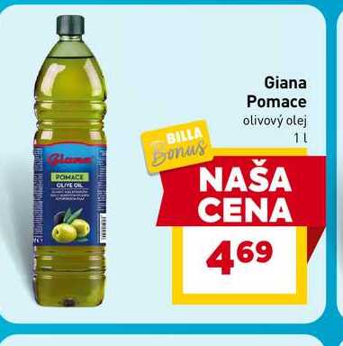 Giana Pomace olivový olej 1l v akcii