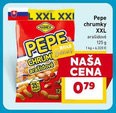 Pepe chrumky XXL arašidové 125 g