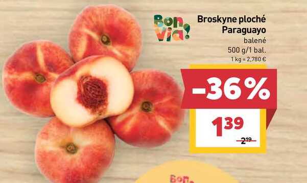 Broskyne Paraquayos (donut) 500g