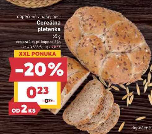 Cereálna pletenka 65 g 