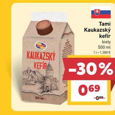 Tami Kaukazský kefír biely 500 ml v akcii