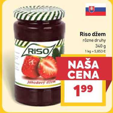 Riso džem rôzne druhy 340 g 