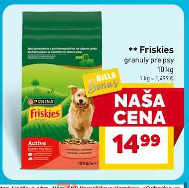 Friskies granuly pre psy 10 kg