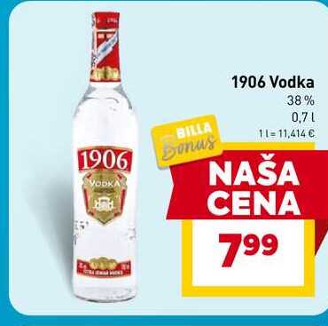 1906 Vodka 38% 0,7l v akcii