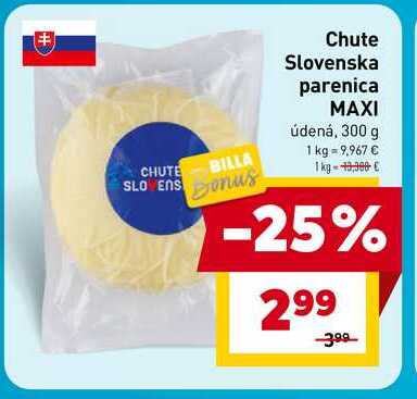 Chute Slovenska parenica MAXI údená, 300 g
