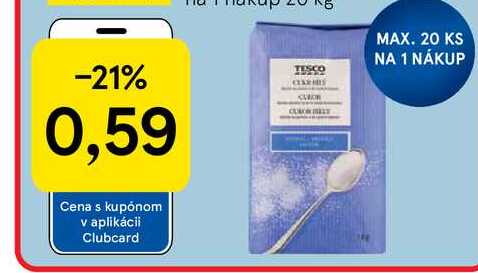 Tesco cukor kryštál 1 kg