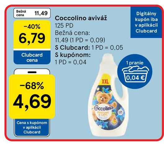 Coccolino aviváž 125 PD