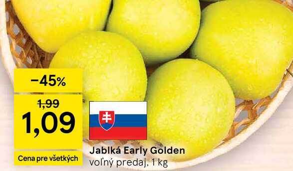 Jablká Early Golden 1 kg