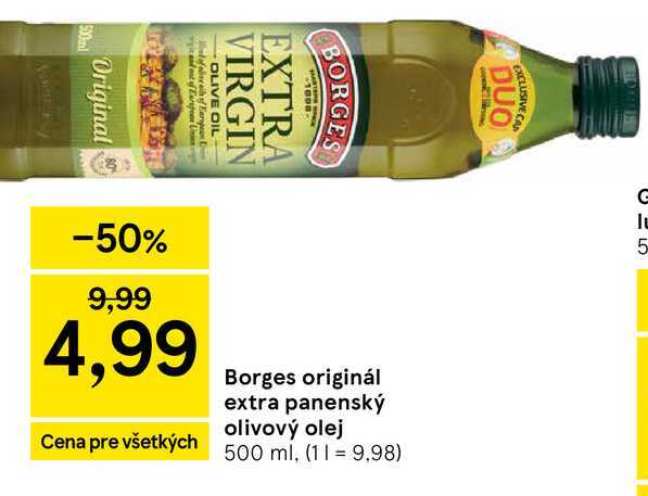 Borges originál extra panenský olivový olej 500 ml