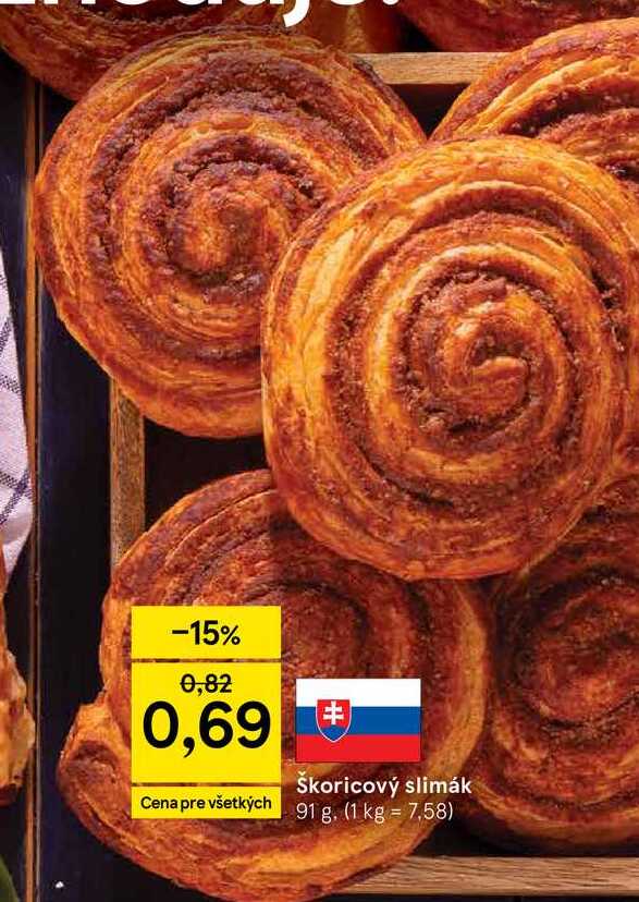 Skoricový slimák 91 g