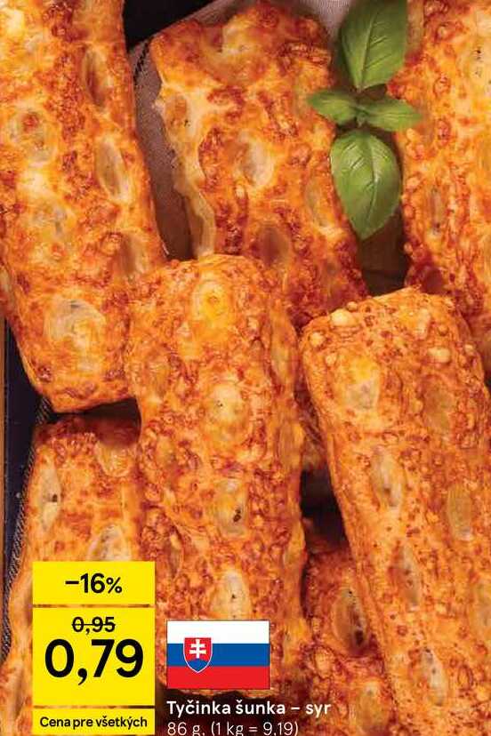Tyčinka šunka - syr 86 g