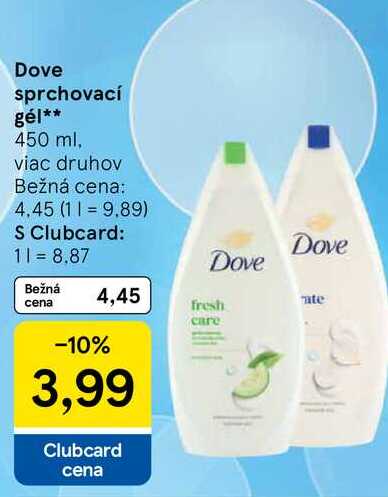 Dove sprchovací gél 450 ml