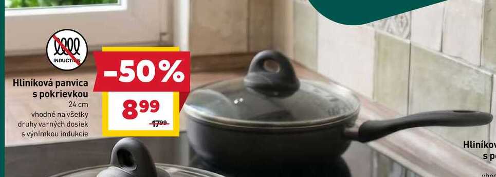 Hliníková panvica s pokrievkou 24 cm